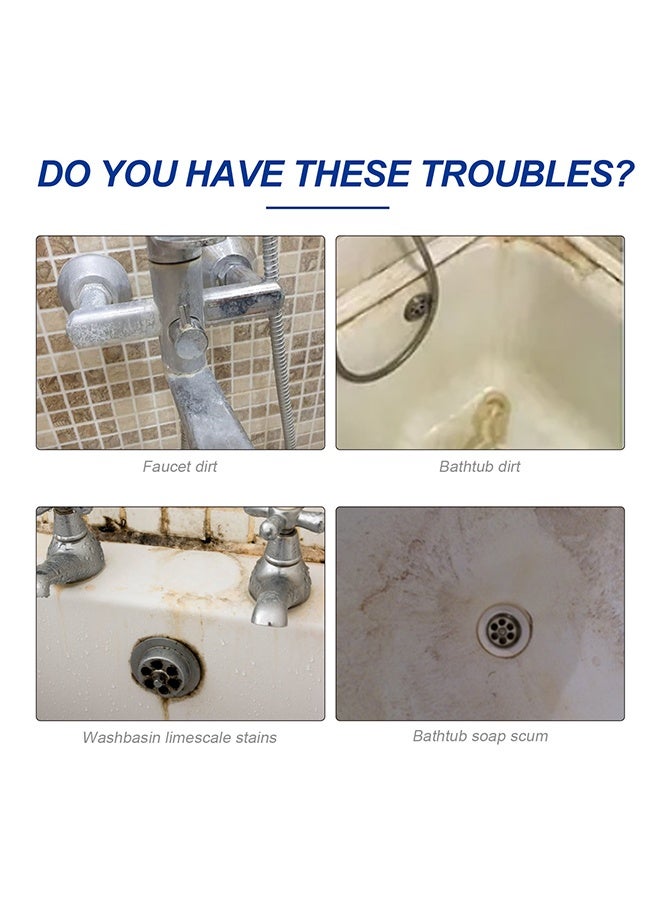 JUE-FISH Bathroom Descaler，Foam Spray, Stubborn Stains Cleaner, Stubborn Stains Cleaner, All Purpose Bubble For Toilet, Kitchen, Car, Carpet And Kinds Of Floors, 60ML - Image 2